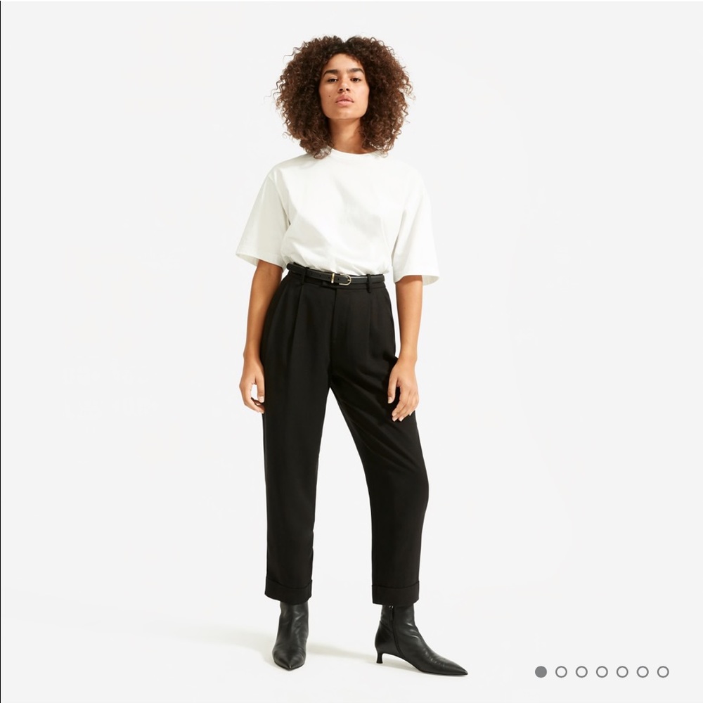 The Put-Together Pleat Pant Black Size 4